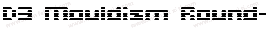 D3 Mouldism Round字体转换